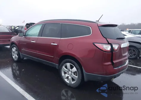 2015 Chevrolet Traverse Ltz z USA, uszkodzony, nr VIN 1GNKRJKD1FJ165425